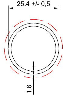 TUBO RED. 1X1.6MM - NAT. - NH (KG)