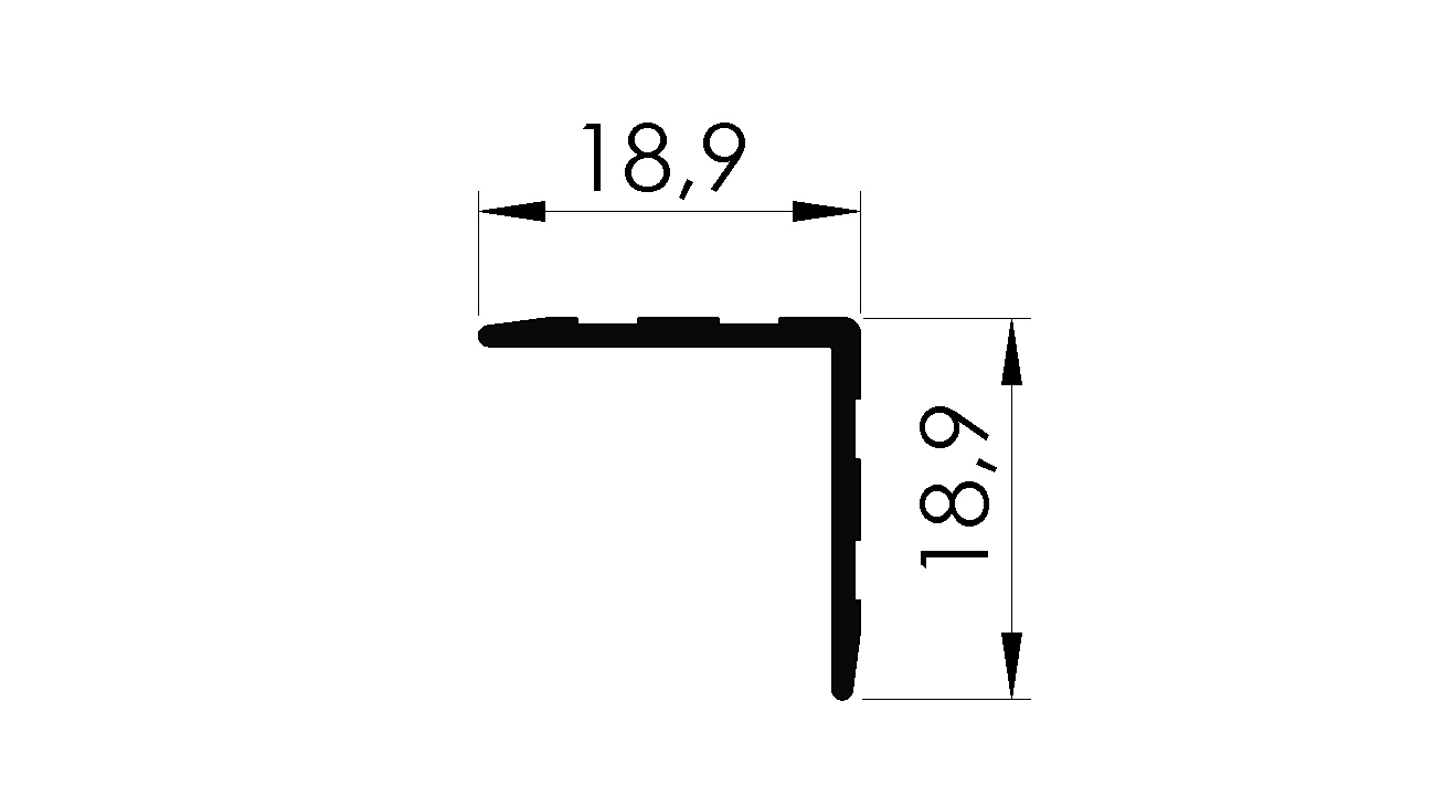 PERFIL CASE 03 18.9MMX18.9MM - NAT - KG - NH