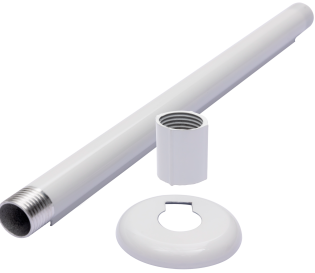 BRAÇO P/ CHUVEIRO EXTRA - 30CM - BRANCO - NH